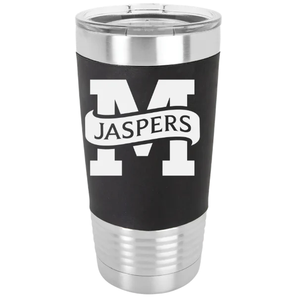 Manhattan University Polar Camel 20 oz. Silicone Grip Tumbler with Standard Lid