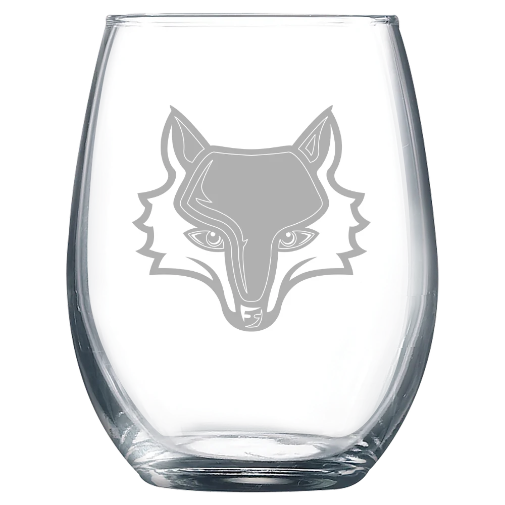 Marist University Polar Camel 9 oz. Stemless Wine Glass