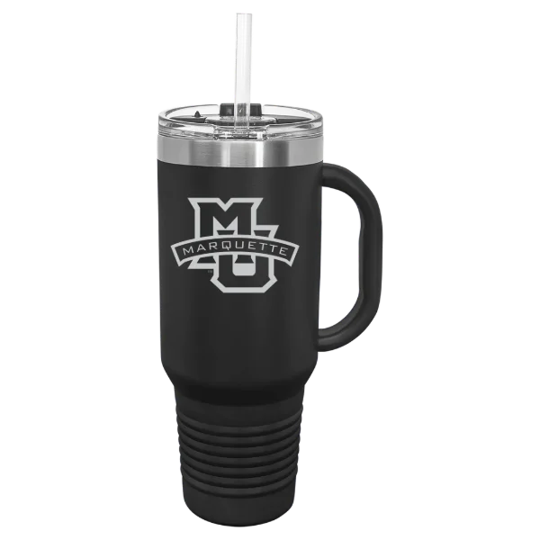 Marquette University Polar Camel 40 oz. Travel Mug with Snap Lid & Straw