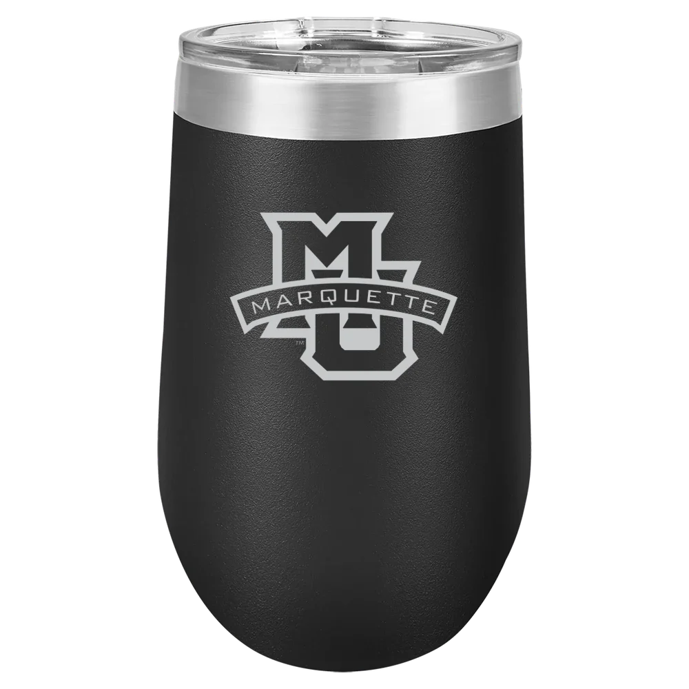 Marquette University Polar Camel 16 oz. Stemless Wine Tumbler