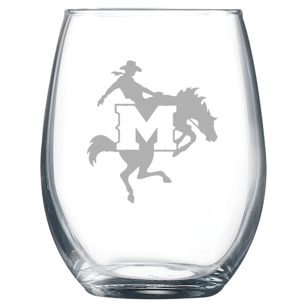 McNeese State University Polar Camel 9 oz. Stemless Wine Glass
