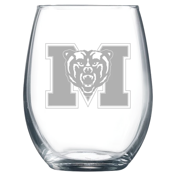 Mercer University Polar Camel 9 oz. Stemless Wine Glass