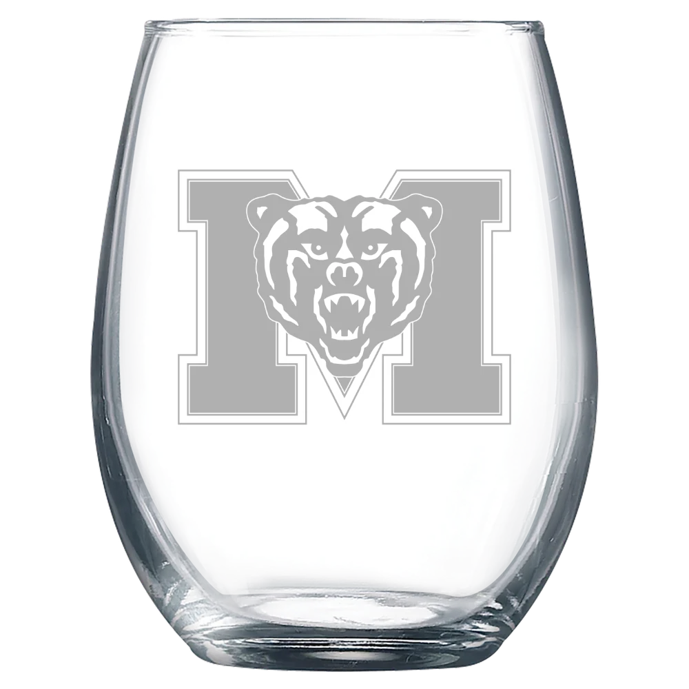 Mercer University Polar Camel 9 oz. Stemless Wine Glass
