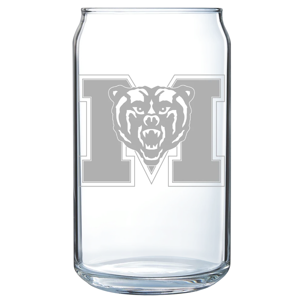 Mercer University Polar Camel 16 oz. Can Glass