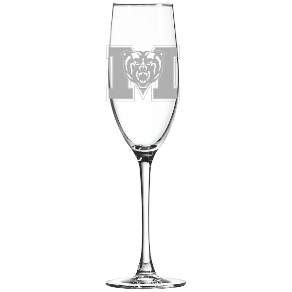 Mercer University Polar Camel 8 oz. Champagne Flute