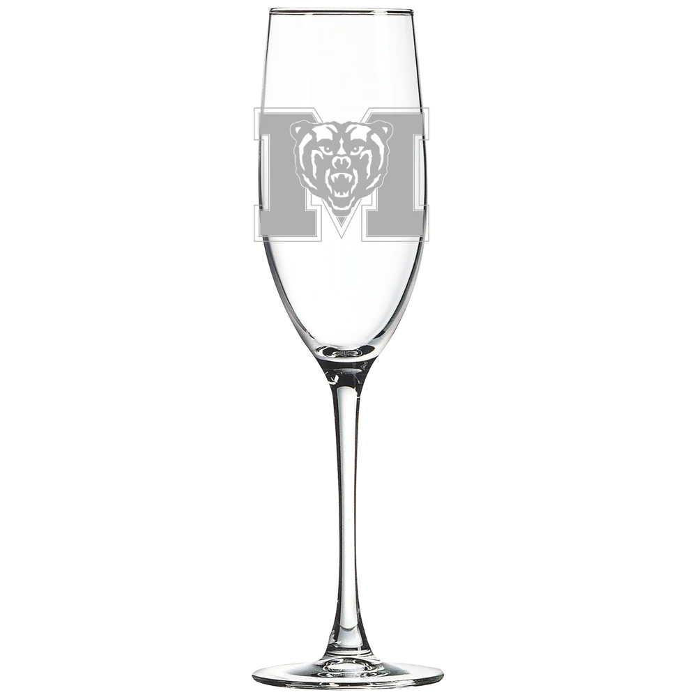 Mercer University Polar Camel 8 oz. Champagne Flute