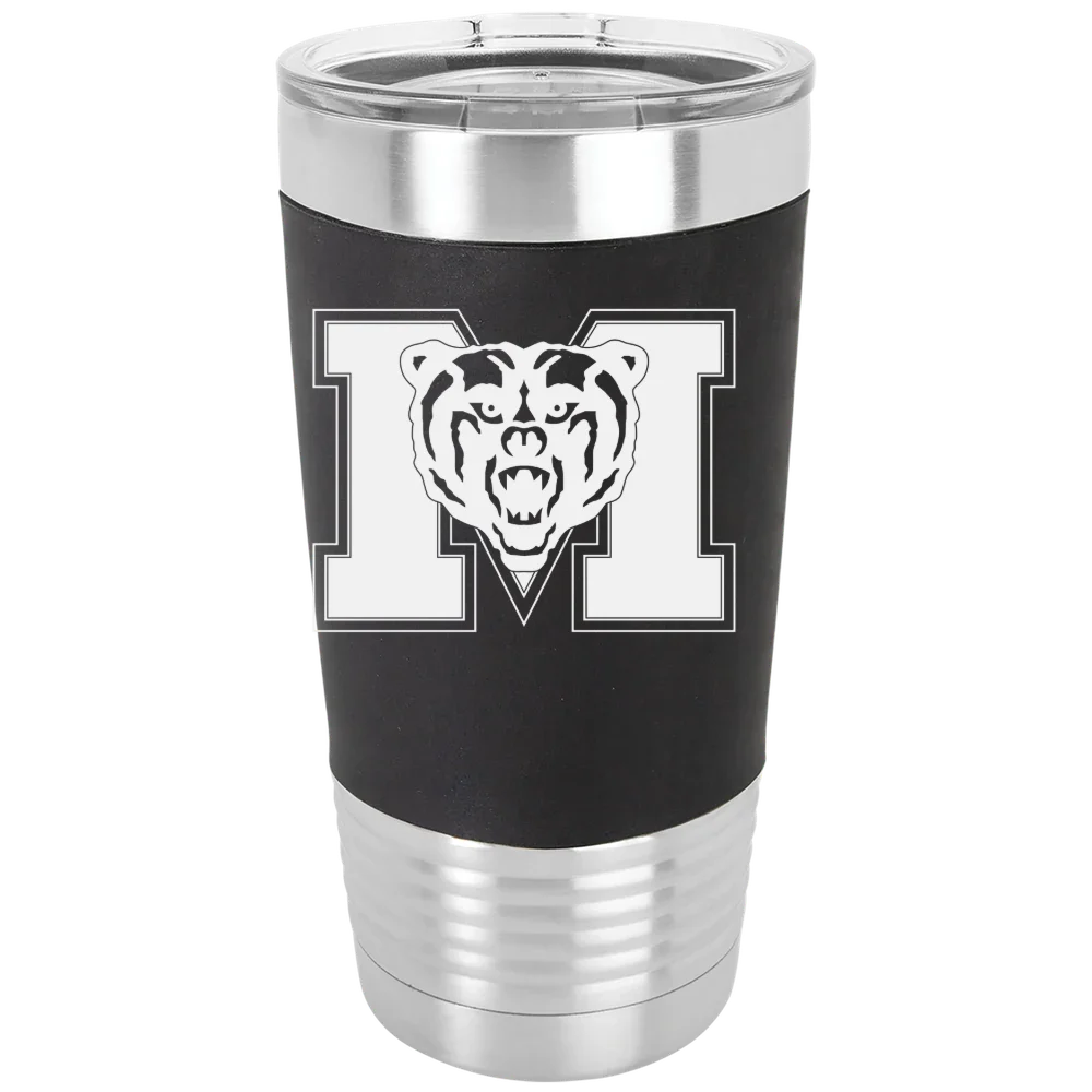 Mercer University Polar Camel 20 oz. Silicone Grip Tumbler with Standard Lid