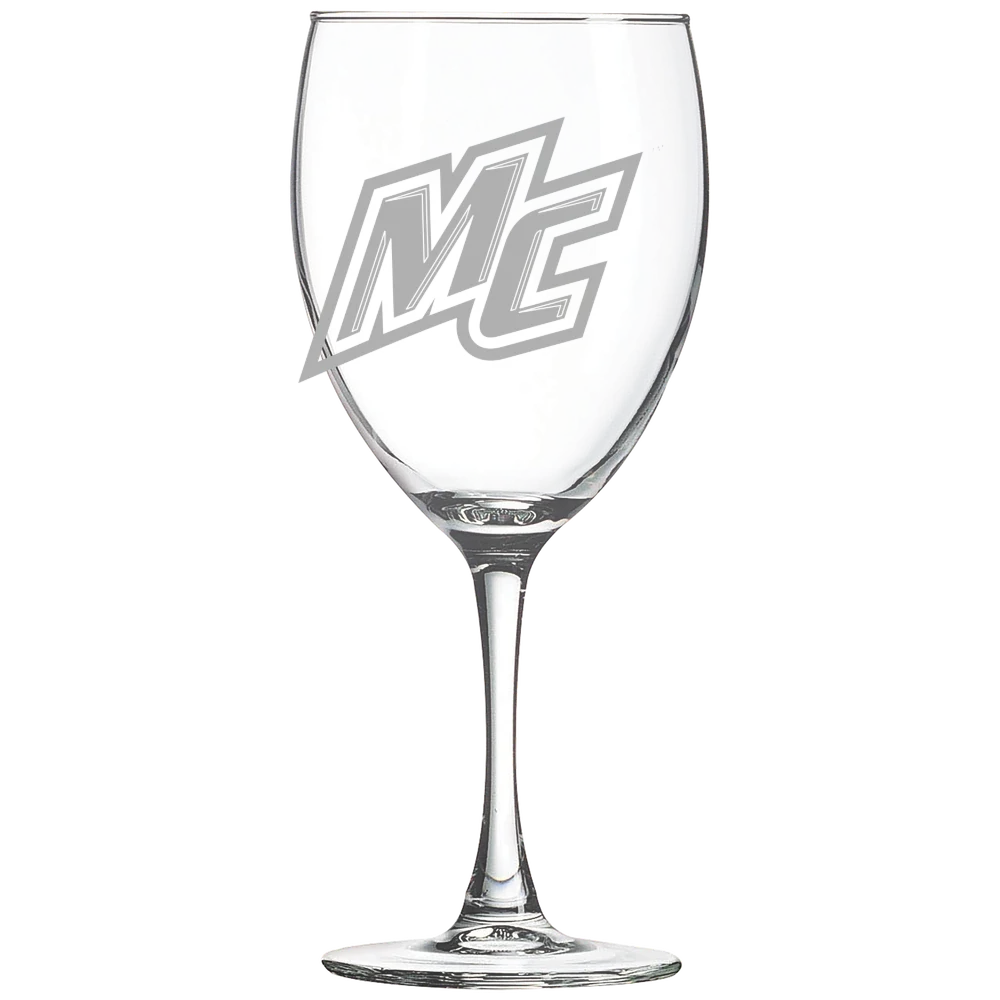 Merrimack College Polar Camel 10 1/2 oz. Wine Glass