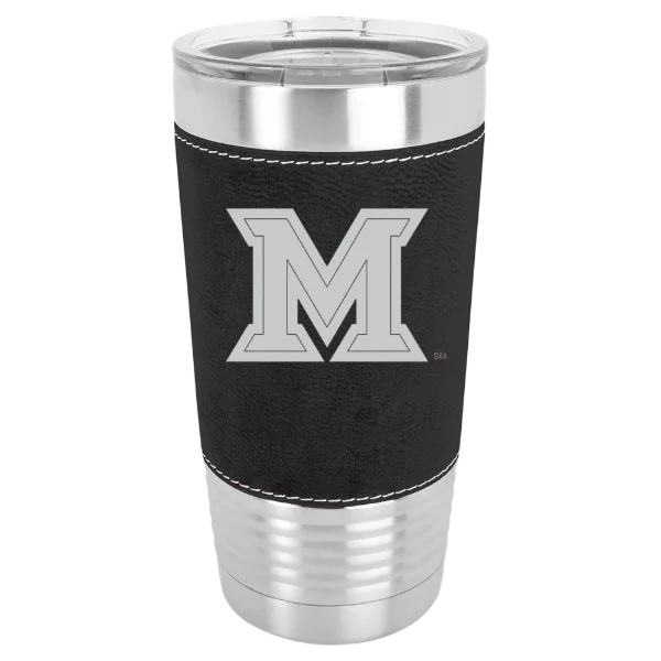 Miami University (Ohio) Polar Camel 20 oz. Leatherette Grip Tumbler with Standard Lid