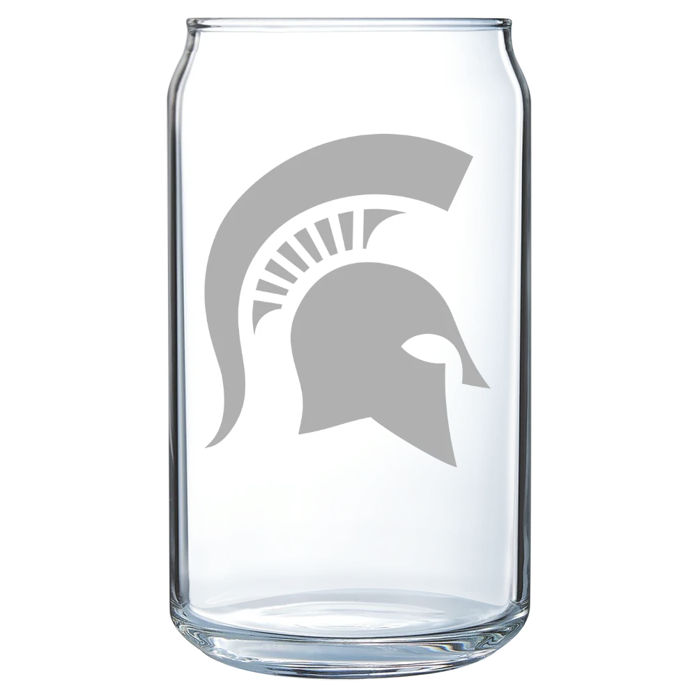 Michigan State University Polar Camel 16 oz. Can Glass