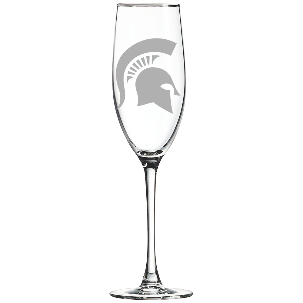 Michigan State University Polar Camel 8 oz. Champagne Flute