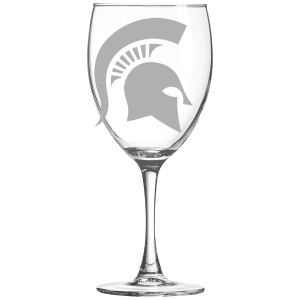 Michigan State University Polar Camel 10 1/2 oz. Wine Glass