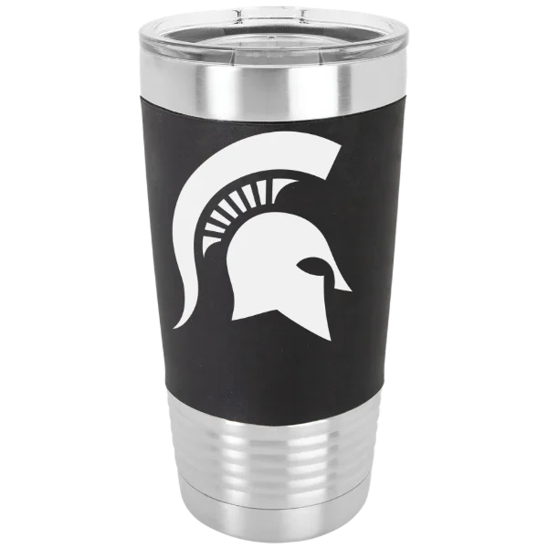 Michigan State University Polar Camel 20 oz. Silicone Grip Tumbler with Standard Lid