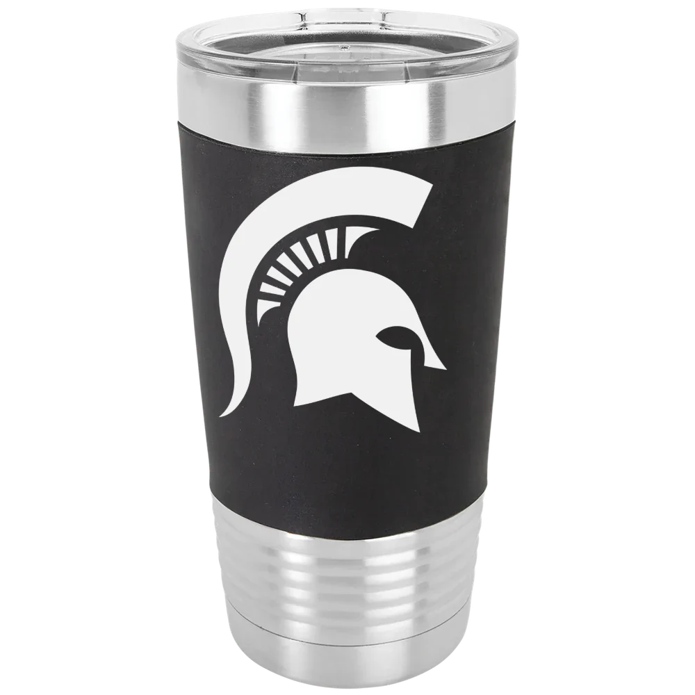 Michigan State University Polar Camel 20 oz. Silicone Grip Tumbler with Standard Lid