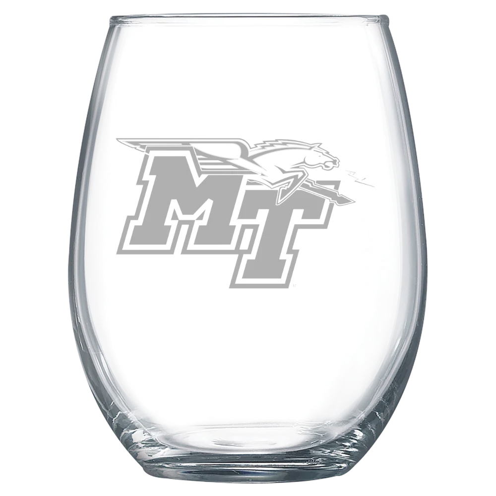 Middle Tennessee State University Polar Camel 15 oz. Stemless Wine Glass