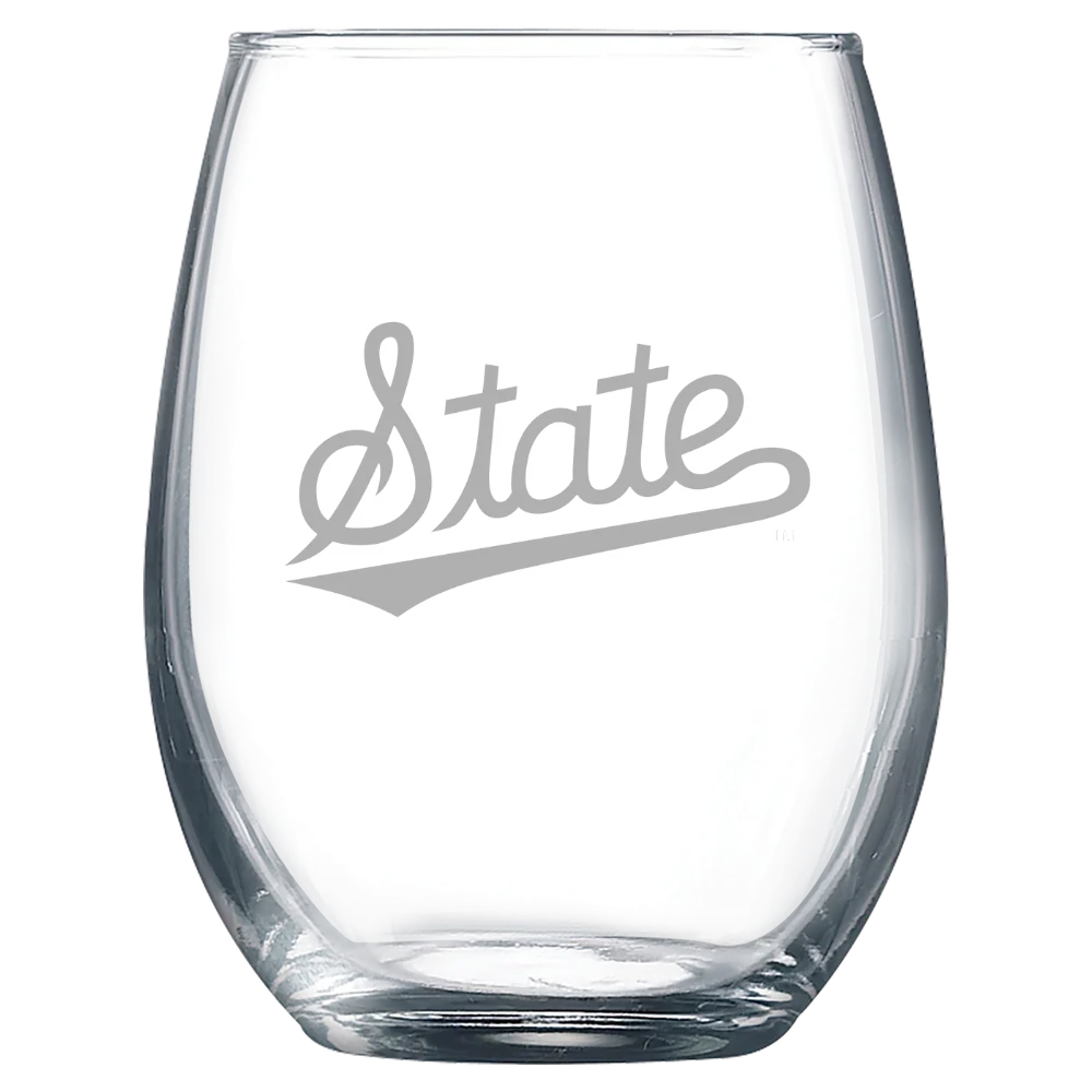 Mississippi State University Polar Camel 9 oz. Stemless Wine Glass