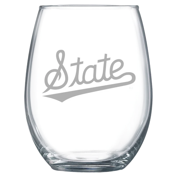 Mississippi State University Polar Camel 15 oz. Stemless Wine Glass