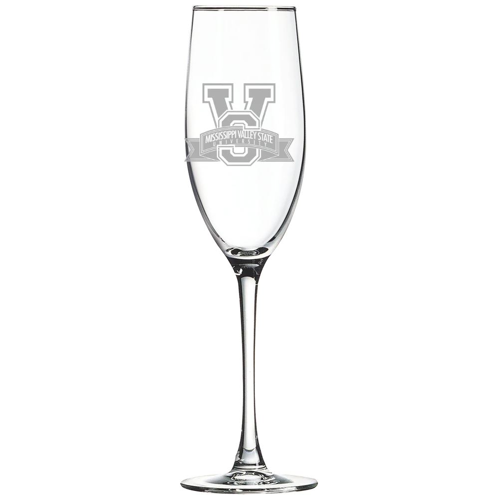 Mississippi Valley State University Polar Camel 8 oz. Champagne Flute
