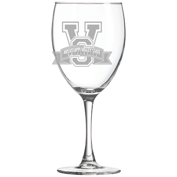 Mississippi Valley State University Polar Camel 10 1/2 oz. Wine Glass