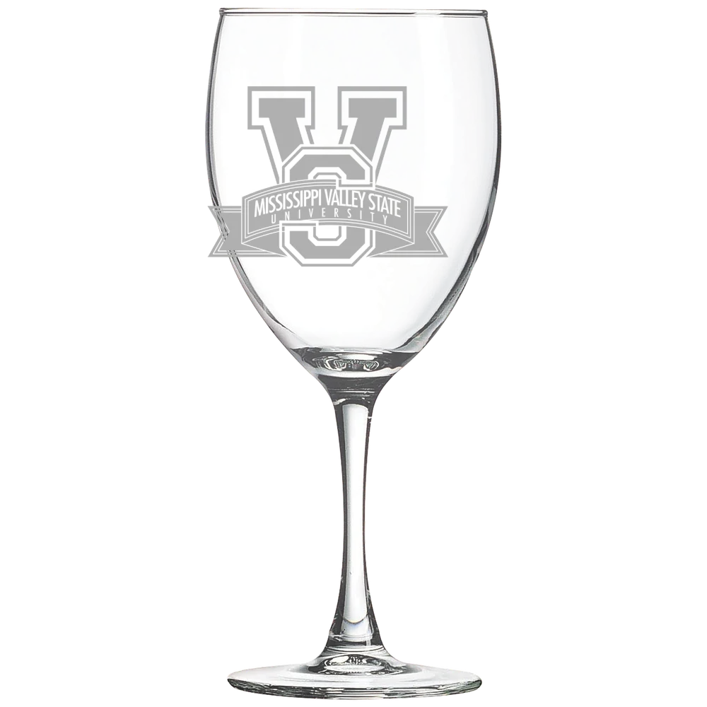Mississippi Valley State University Polar Camel 10 1/2 oz. Wine Glass