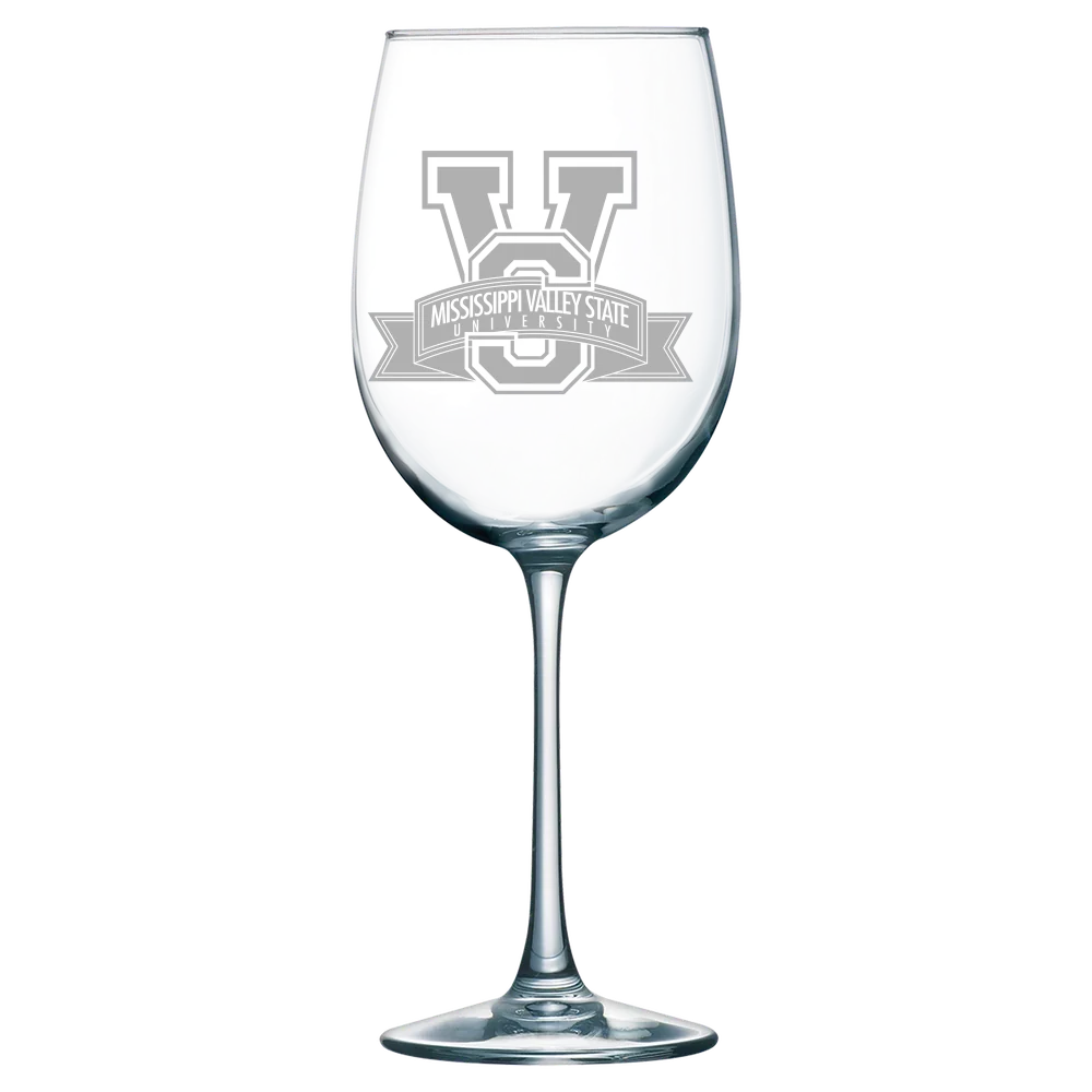 Mississippi Valley State University Polar Camel 19 oz. Wine Glass