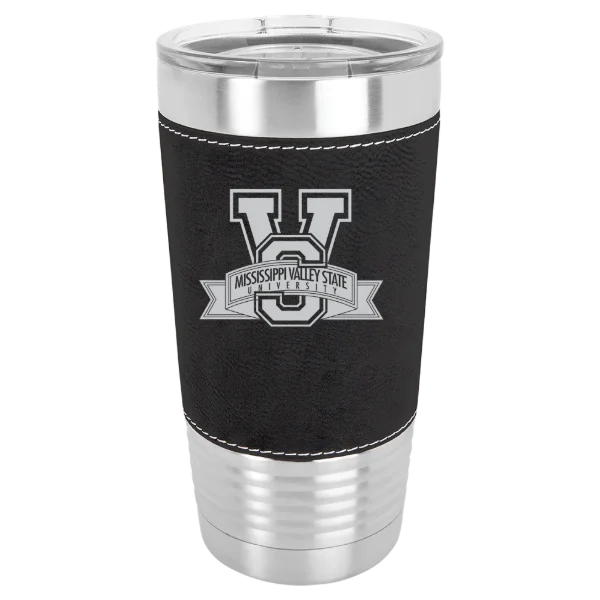 Mississippi Valley State University Polar Camel 20 oz. Leatherette Grip Tumbler with Standard Lid