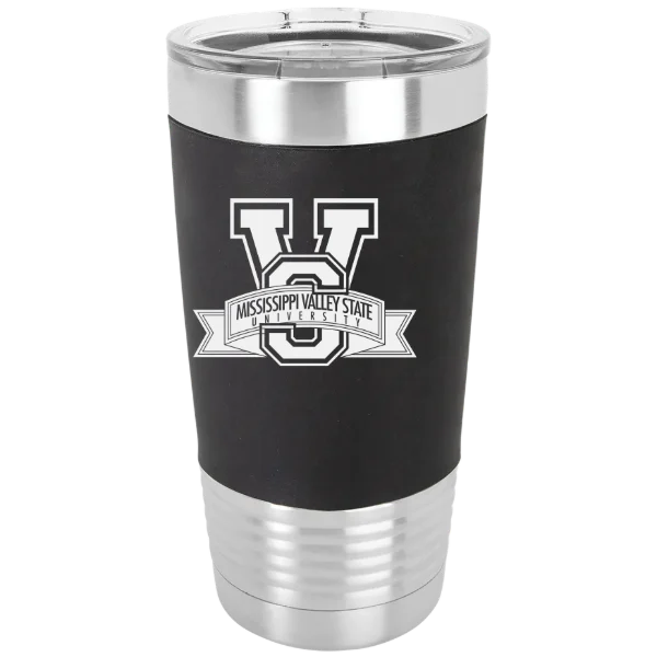 Mississippi Valley State University Polar Camel 20 oz. Silicone Grip Tumbler with Standard Lid