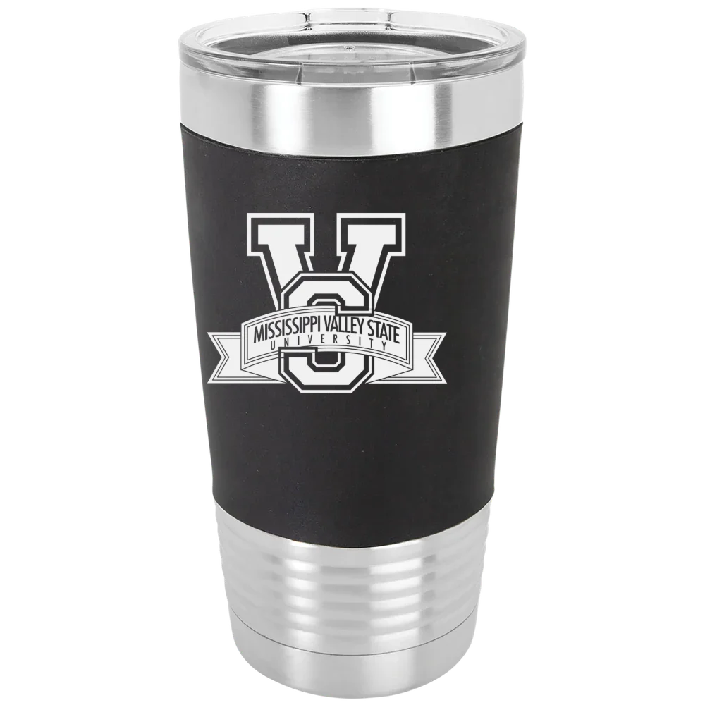 Mississippi Valley State University Polar Camel 20 oz. Silicone Grip Tumbler with Standard Lid