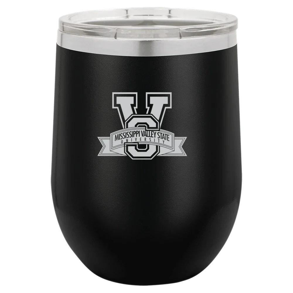Mississippi Valley State University Polar Camel 12 oz. Stemless Wine Tumbler