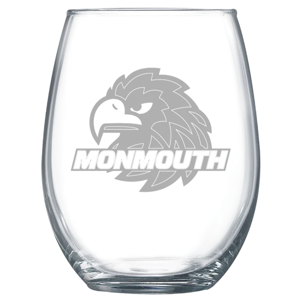 Monmouth University Polar Camel 15 oz. Stemless Wine Glass
