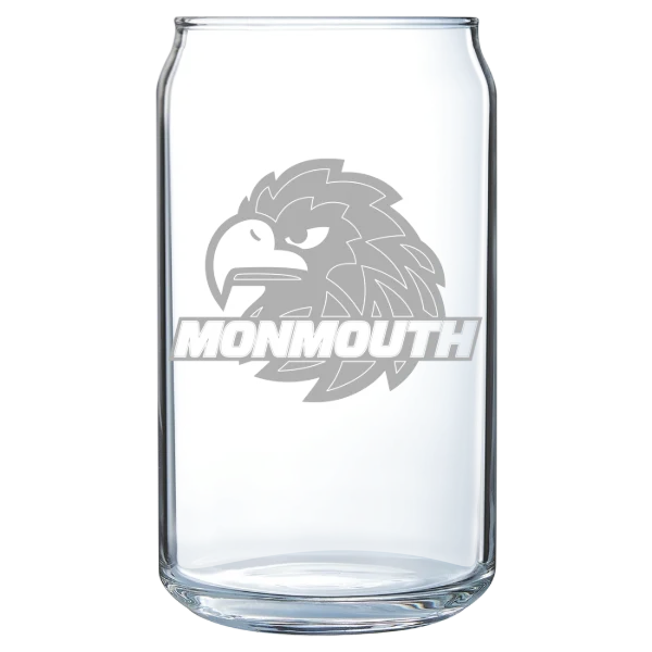 Monmouth University Polar Camel 16 oz. Can Glass