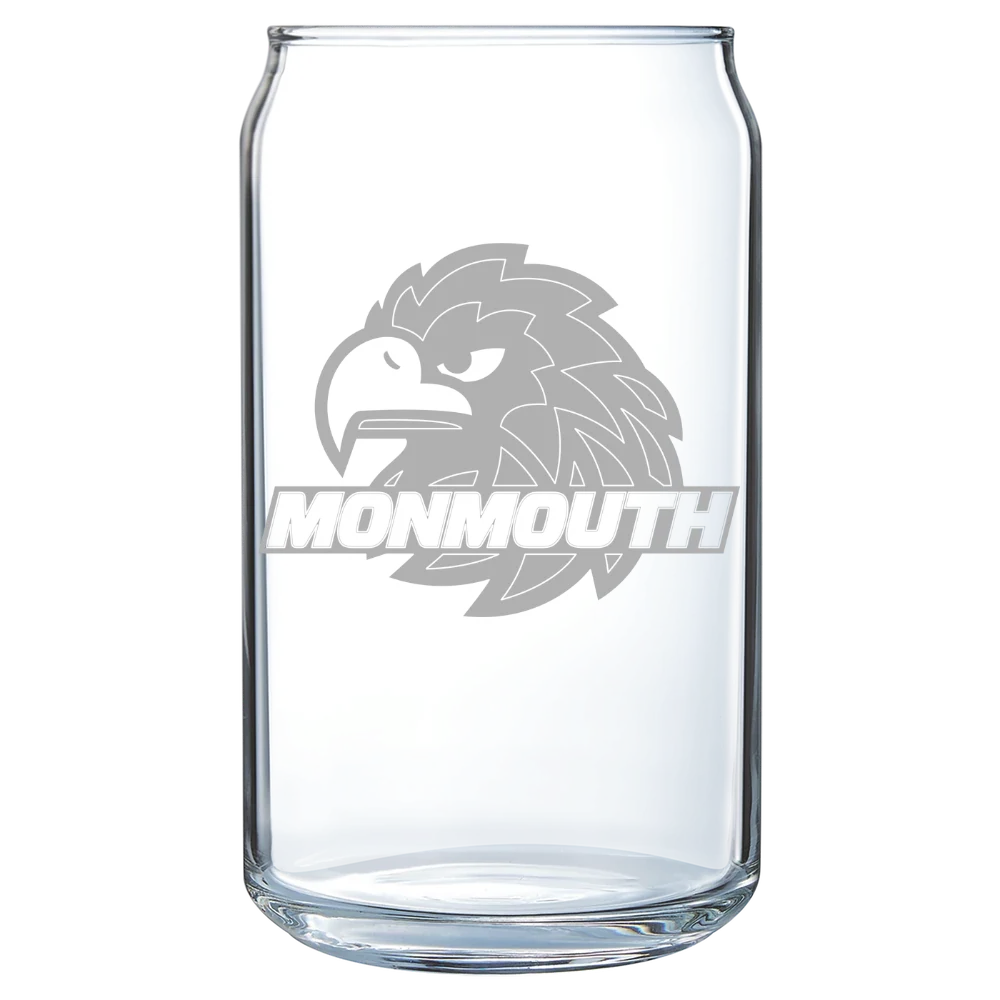 Monmouth University Polar Camel 16 oz. Can Glass