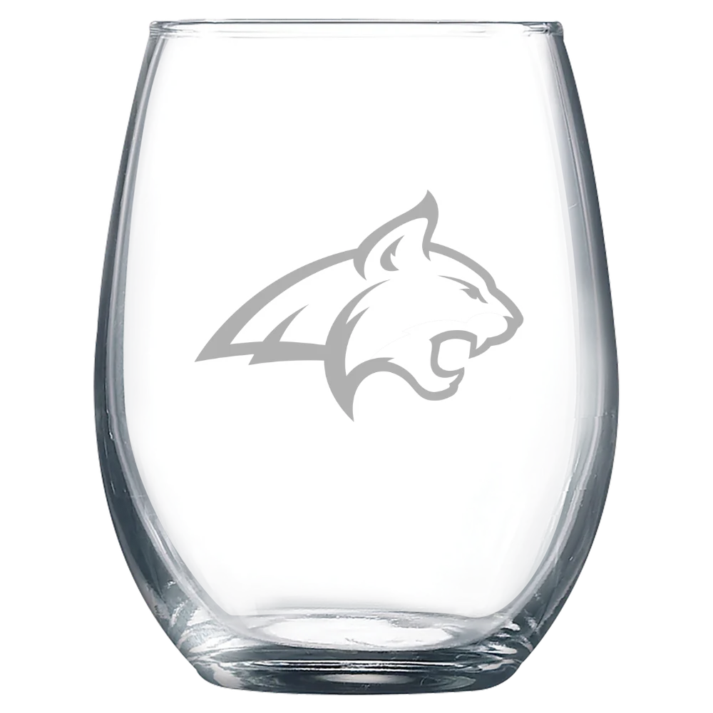 Montana State University-Bozeman Polar Camel 9 oz. Stemless Wine Glass