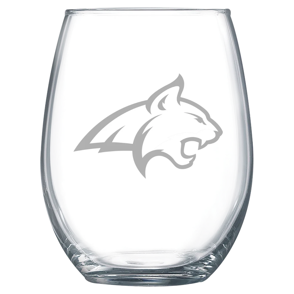 Montana State University-Bozeman Polar Camel 15 oz. Stemless Wine Glass