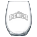 Mount St. Mary's University Polar Camel 15 oz. Stemless Wine Glass