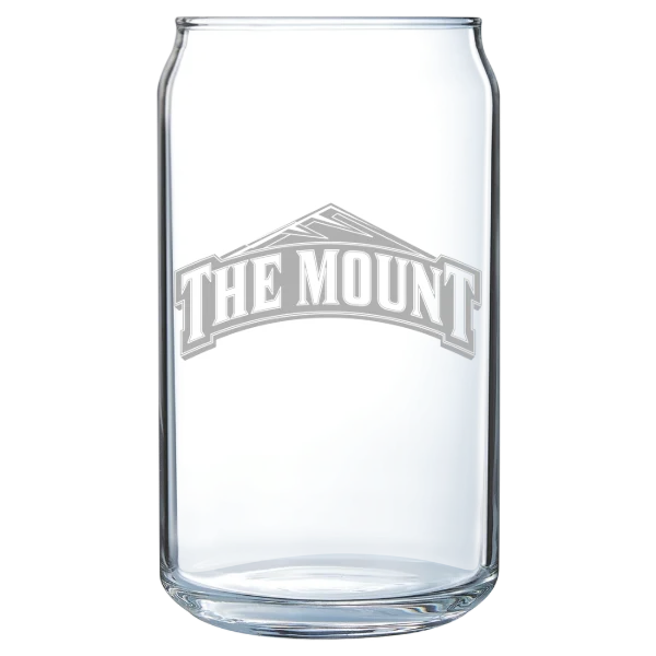 Mount St. Mary's University Polar Camel 16 oz. Can Glass
