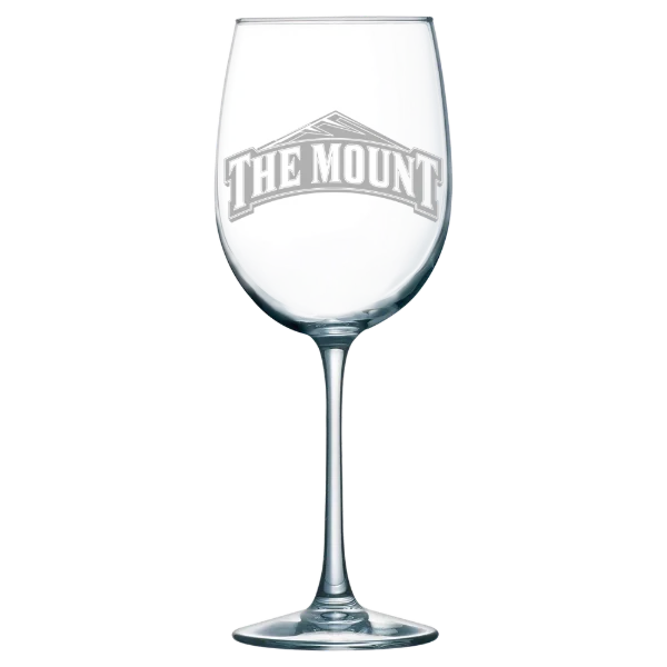 Mount St. Mary's University Polar Camel 19 oz. Wine Glass