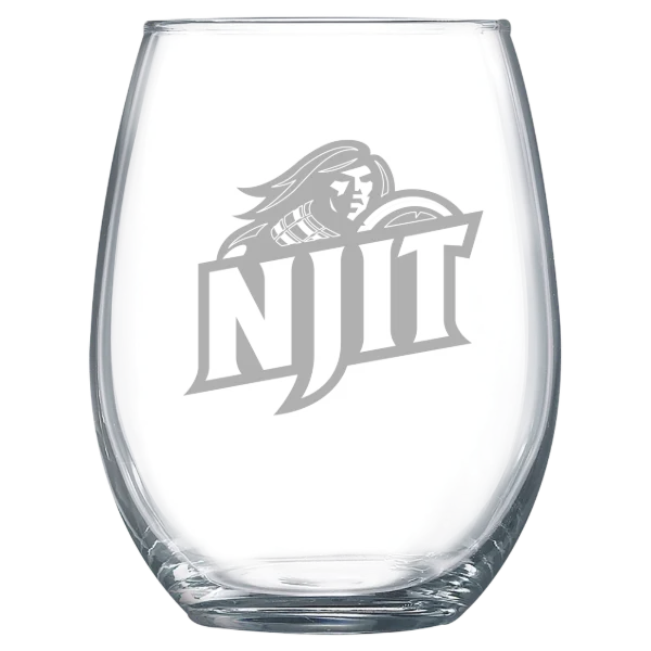 New Jersey Institute of Technology Polar Camel 15 oz. Stemless Wine Glass