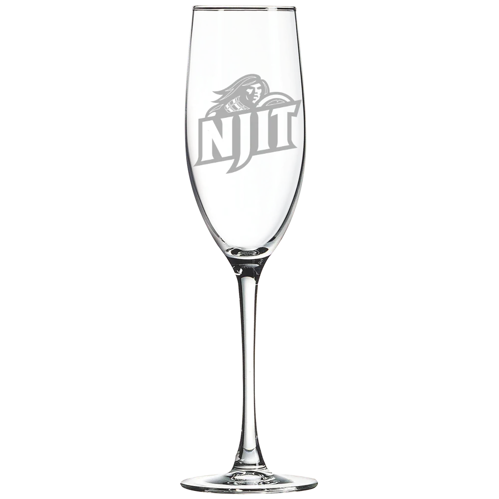 New Jersey Institute of Technology Polar Camel 8 oz. Champagne Flute