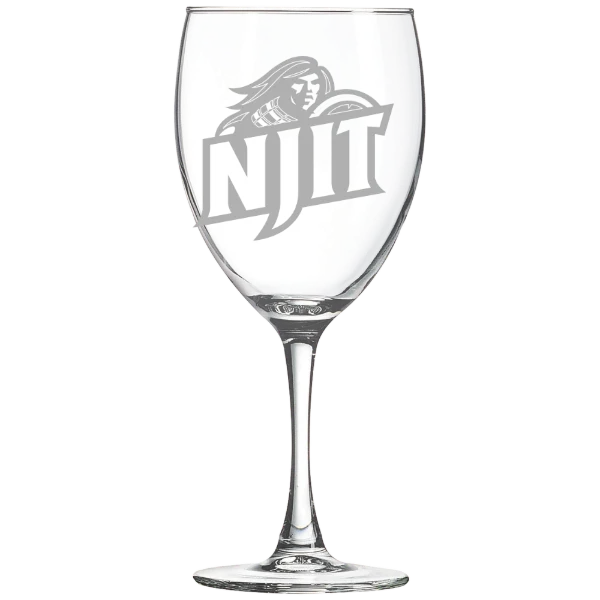 New Jersey Institute of Technology Polar Camel 10 1/2 oz. Wine Glass