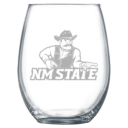 New Mexico State University Polar Camel 15 oz. Stemless Wine Glass