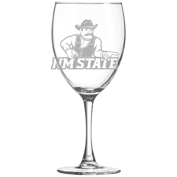 New Mexico State University Polar Camel 10 1/2 oz. Wine Glass