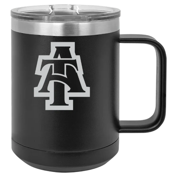 North Carolina A&T State University Polar Camel 15 oz. Mug with Slider Lid