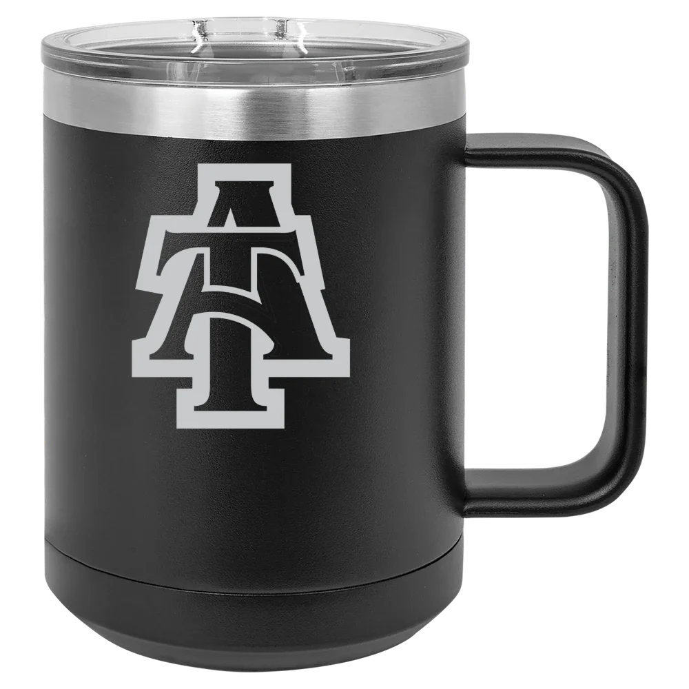 North Carolina A&T State University Polar Camel 15 oz. Mug with Slider Lid