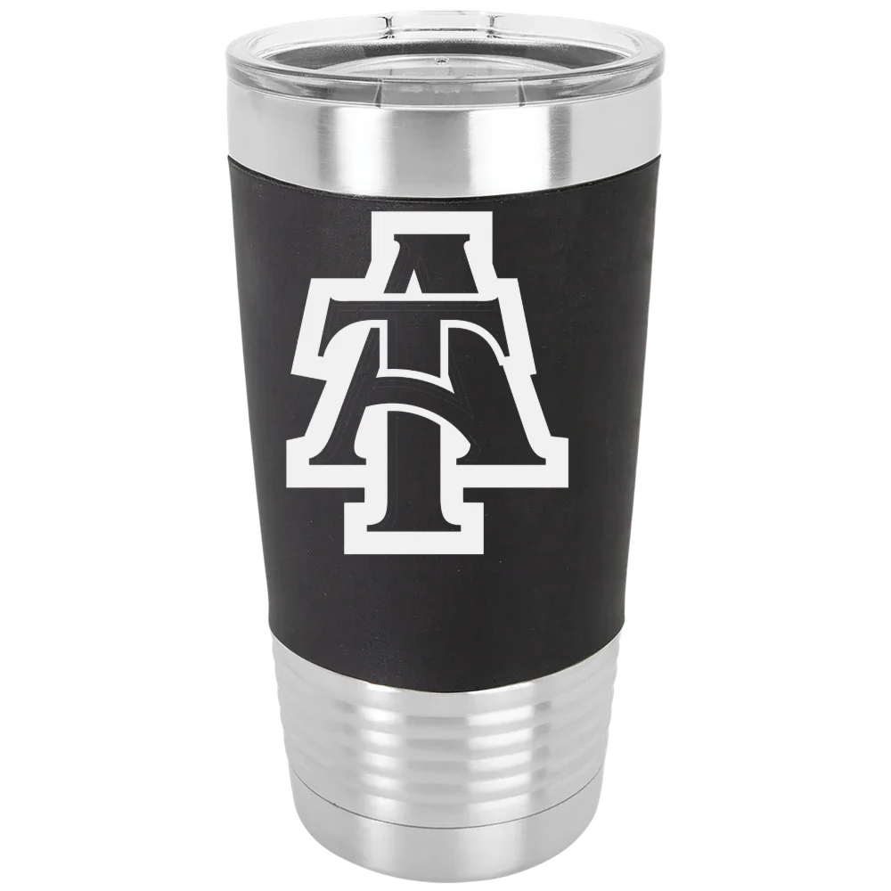 North Carolina A&T State University Polar Camel 20 oz. Silicone Grip Tumbler with Standard Lid