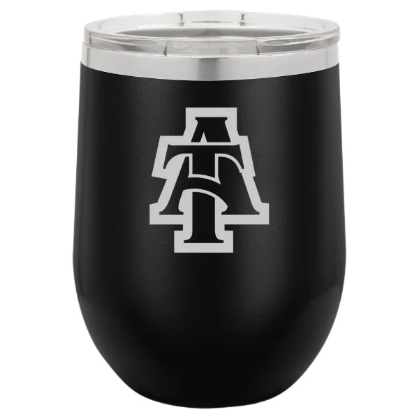 North Carolina A&T State University Polar Camel 12 oz. Stemless Wine Tumbler