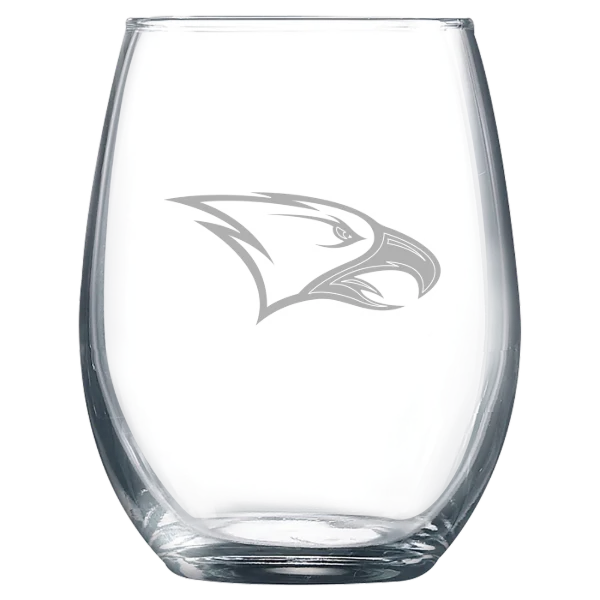North Carolina Central University Polar Camel 9 oz. Stemless Wine Glass