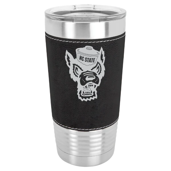 North Carolina State University Polar Camel 20 oz. Leatherette Grip Tumbler with Standard Lid