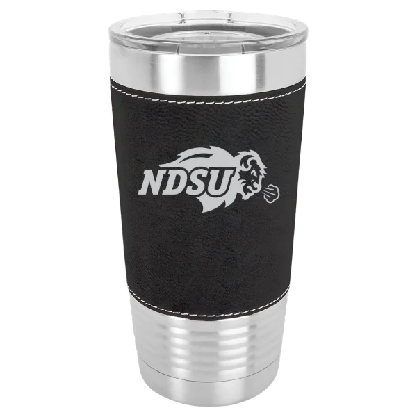 North Dakota State University Polar Camel 20 oz. Leatherette Grip Tumbler with Standard Lid