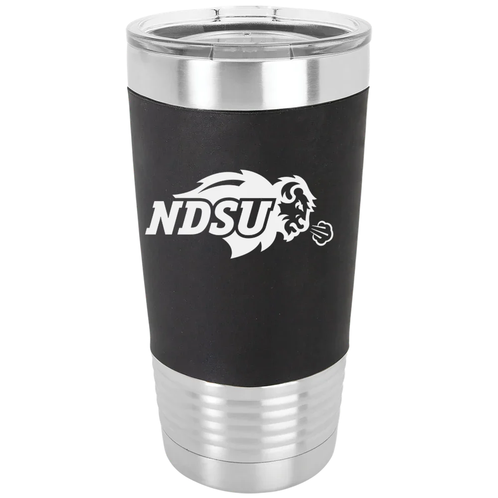 North Dakota State University Polar Camel 20 oz. Silicone Grip Tumbler with Standard Lid
